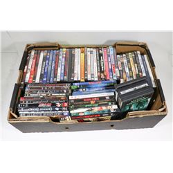 BOX OF APPROX 60 DVD'S
