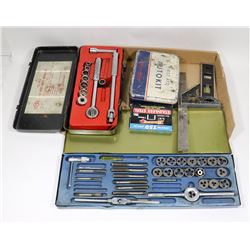 ESTATE FLAT OF TOOLS TAP & DIE SOCKETS & MORE.