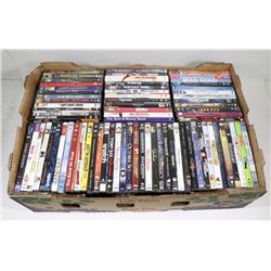 BOX OF APPROX 70 DVD'S
