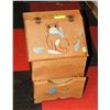 Image 1 : WOODEN CAT  FOOD STORAGE BOX