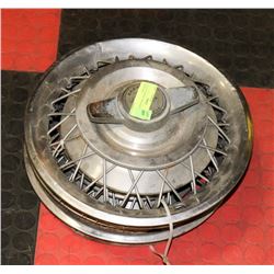 LOT OF 4 CHEVY SPINNER STYLE HUBCAPS