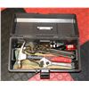 Image 1 : GREY TOOL BOX WITH CONTENTS.