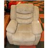 Image 1 : BROWN FABRIC POWER RECLINING CHAIR