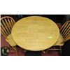 Image 3 : FARM STYLE 2 SEATER KITCHED TABLE -FOLDABLE LEAFS