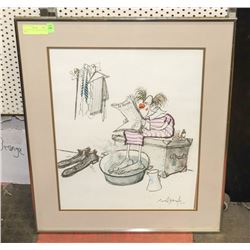 RONALD SETVLE LE MONDE CLOWN PRINT