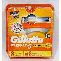 GILLETTE FUSION RAZOR CARTRIDGE REFILL PACK OF 8