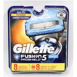 GILLETTE FUSION RAZOR CARTRIDGE REFILL PACK OF 8