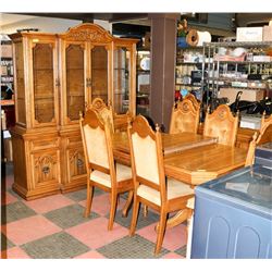 VINTAGE TABLE (69"X41.5"X30.5") W/ 2 LEAVES (18"),