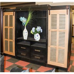 2 TONE WOOD STYLE ENTERTAINMENT UNIT,