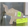 Image 1 : WHITE JADE STYLE TRUNK IN THE AIR ELEPHANT FIGURE