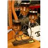 Image 1 : LARGE SHOWHOME PEDESTAL 3 CANDLE HOLDER.