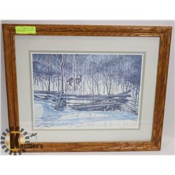 FRAMED, SIGNED, LTD EDITION 1991 RICHARD DEWOLF