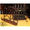 Image 1 : RECIPE BOOK STAND AND METAL FRUIT BASKET 2 TIER