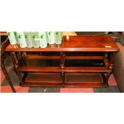 ESTATE WOOD SIDEBOARD WITH GLASS