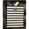 Image 1 : MICHAEL KORS REPLICA BLACK & WHITE STRIPED PURSE