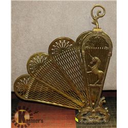 VINTAGE FIREPLACE SCREEN-AS IS