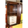 Image 2 : WOOD ARMOIRE, 45"X23"X87.5".