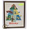 Image 1 : FRAMED SLINKY TOY VINTAGE AD