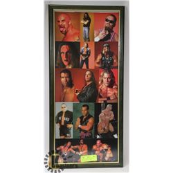 VINTAGE WRESTLING HALL OF FAME FRAMED PICTURES
