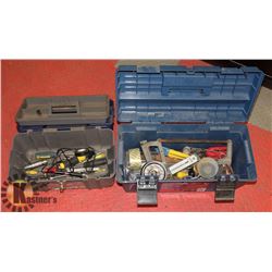 PAIR OF SMALL TOOL BOXES W/ TOOLS