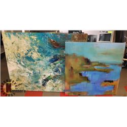 LOT OF 2 LARGE PICTURES
