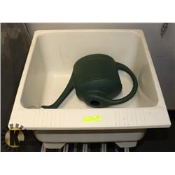 PLASTIC SHOP WASH BASIN WITH PLUG  PLUS WATERING