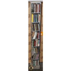 CD RACK WITH CD'S INCLUDES BRYAN ADAMS,