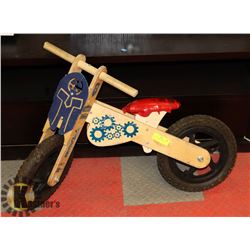 WOODEN TRANSFORMERS WOOD PUSH BIKE