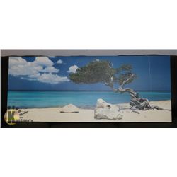 IKEA PRINT ON CANVAS 22 X 55 BEACH SCENE