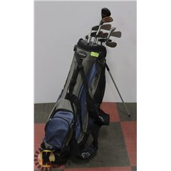 ADAMS GOLD BAG AND CLUBS
