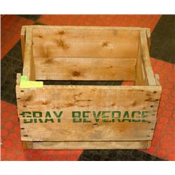 VINTAGE GRAY BEVERAGE POP DEPOSIT CASE