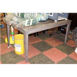 GREY WOOD GRAIN STYLE KITCHEN TABLE