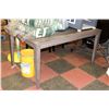 Image 1 : GREY WOOD GRAIN STYLE KITCHEN TABLE