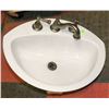 Image 1 : CRANE BATHROOM SINK WITH FAUCET MISSING PIECES