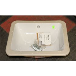 CERAMIC UNDERMOUNT BATHROOM SINK