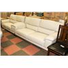 Image 1 : OFF WHITE LEATHERETTE 79" SOFA WITH 67" LOVE SEAT