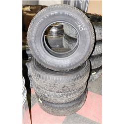 LOT OF 4 NOKIAN 245/75R16 MUD AND SNOW TIRES