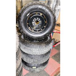 LOT OF 4 RENEGADE A/T 245/75R17 RADAR TIRES & 6