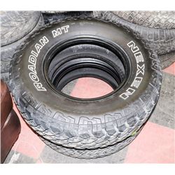 LOT OF 2 NEXEN RADIAL 265/75R16 M/T TIRES.