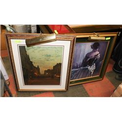 PAIR OF ESTATE ILLUMINATED PICTURES