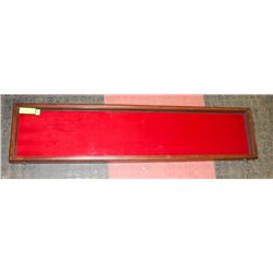TRADE SHOW CARRY DISPLAY CASE 44" X 10" WOOD