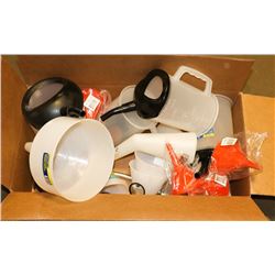 BOX OF NEW  OIL CHANGING DEVICES