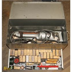 GRAY BOX WITH VALVE GRINDING SET UP