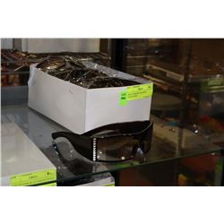 BOX OF BROWN DESIGNER SUNGLASSES