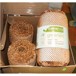 CASE OF GREEN WRAP PROTECTIVE PACKAGING