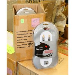 CASE OF 4 NEW 6' STEREO AUDIO CABLES