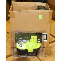 CASE WITH 4 NEW POWER IT 18 VOLT POWER TOOL