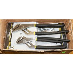 CASE WITH 6 2PC GROOVE JOINT PLIER SETS