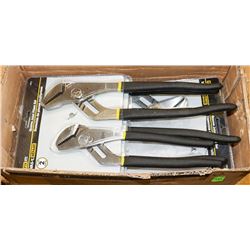 CASE WITH 6 2PC GROOVE JOINT PLIER SETS