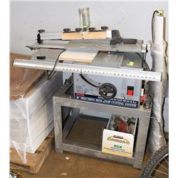 RYOBI 10" BENCHTOP SAW WITH STAND AND ASSORTED